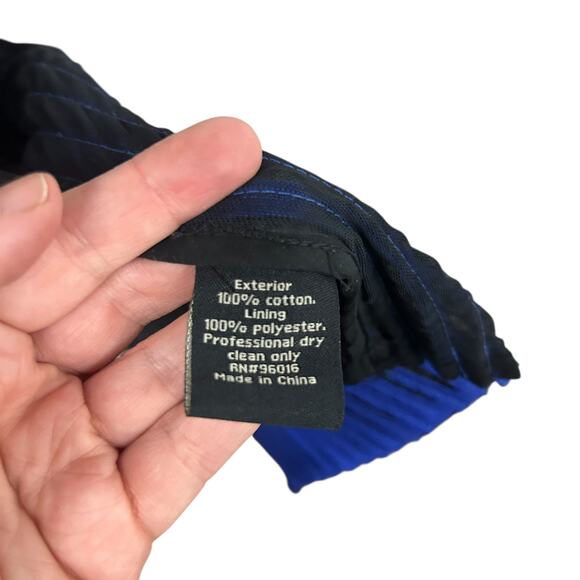 Statement‎ Glam Sheer Jacket Peck & Peck Collection Blue Black Size 10 - Picture 7 of 7